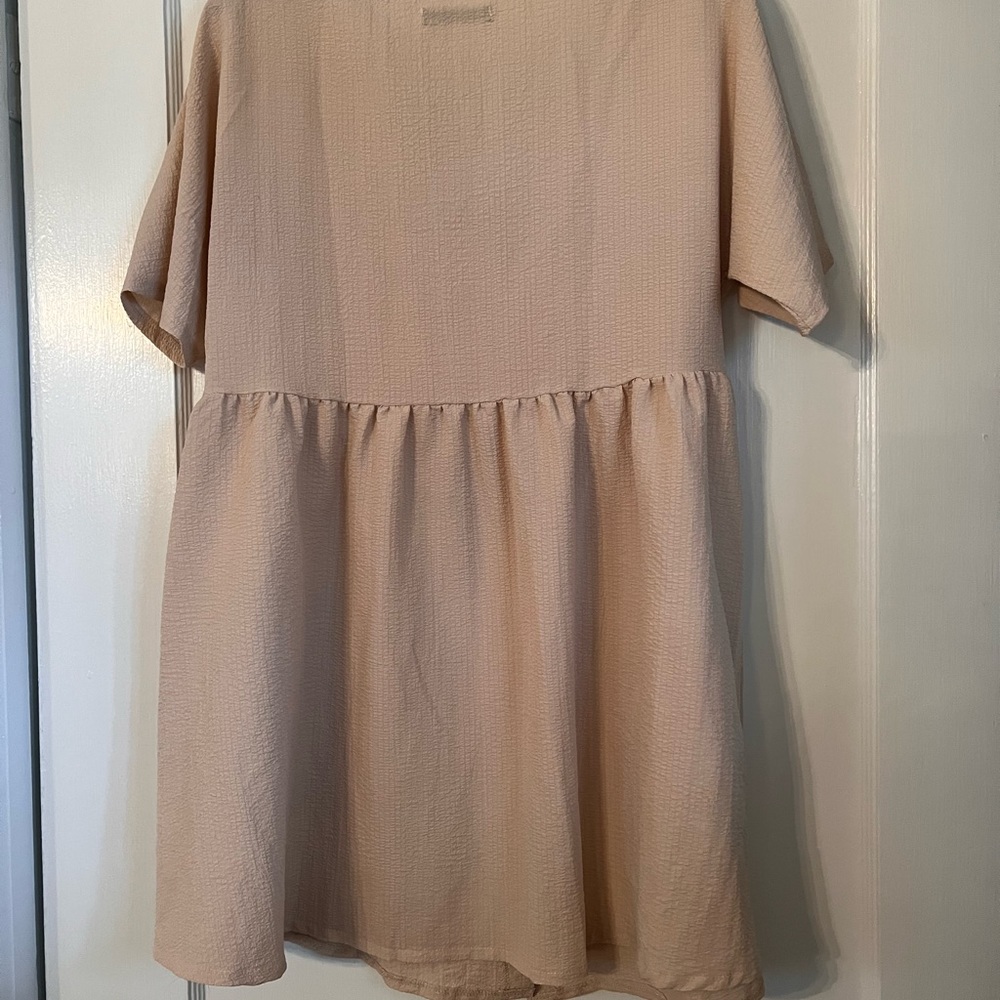 Beige oversized dress